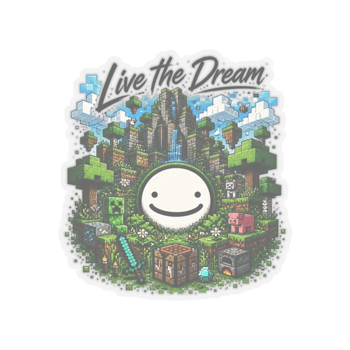 Dream World Through Maximalist Illustrated Sticker